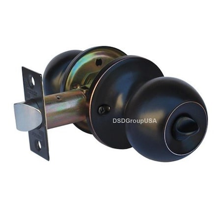 Propation Chronos Privacy Door Lever Lock Set Knob Handle Set; Oil Rubbed Bronze PR63417